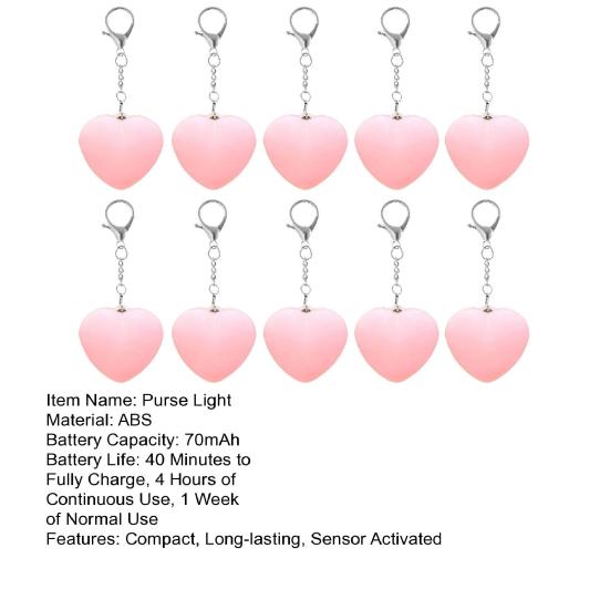 Yousheng Purse Light Handbag Light Rechargeable Touch Sensing Purse Light Keychain Sensor Activated LED Automatic Glow Lamp for Inside Purse Use