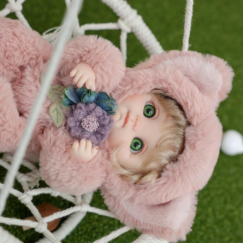 Cloveray Cute Realistic Reborn Baby Doll with Changeable Vinyl Soothing Birthday Gift 10-inch Clothes, Doll, Toy, (Name Coco) (Fox)