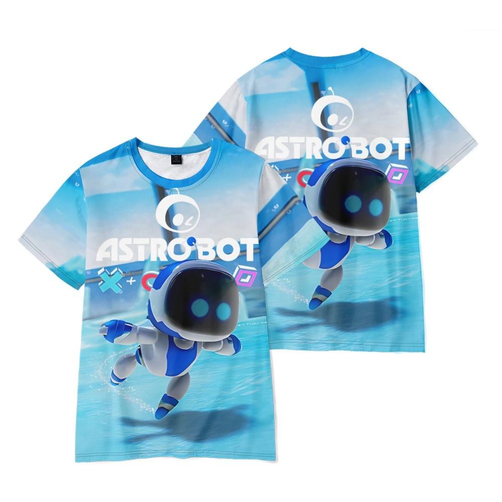 7 Colors Funny Astro Bot Anime T Shirt Cool Men's Tshirt O Neck Casual Unisex Streetwear Fashion Tee Camisetas Ropa Hombre