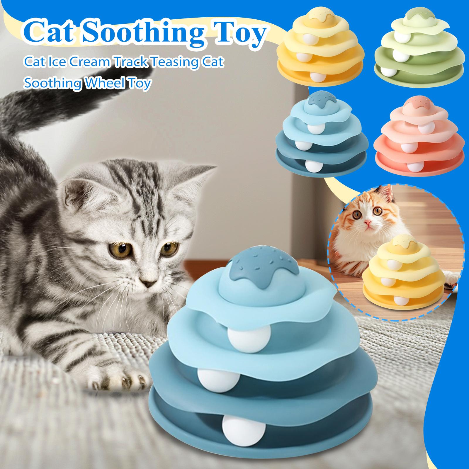 

Cat Ice Cream Track Turntable Toy For Cats One Size жёлтый