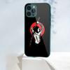 Samurai Gril Women Phone Case For IPhone 14 13 12 11 Pro Max X XR XS 8 7 Plus Liquid Glass Color Phone Cover