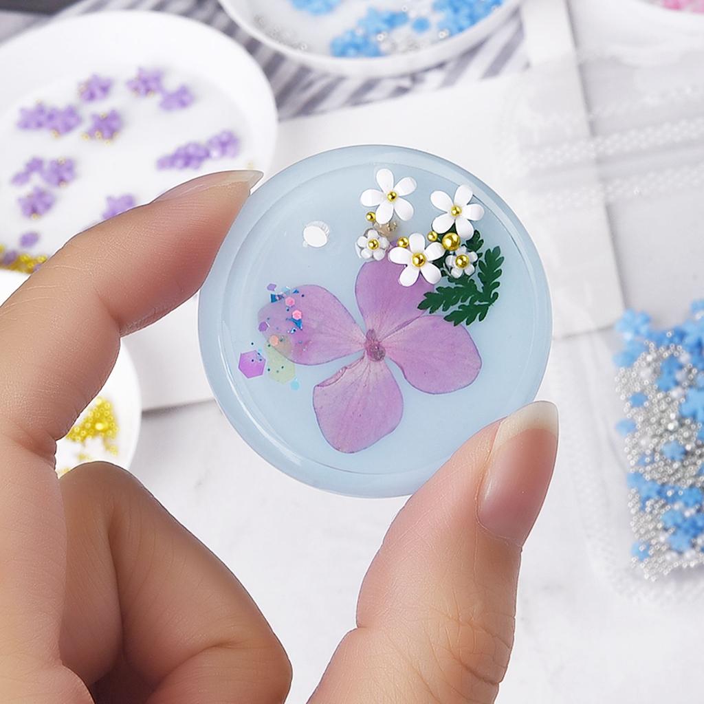 30PCS/Bag Dried Flowers Decor DIY UV Resin Mold Fillings Nail Art Flowers Stickers For Jewelry Making Home Decoration Handicraft