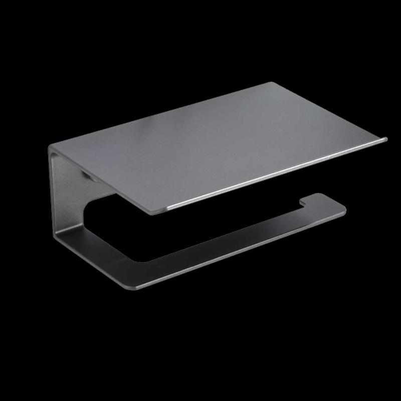 Stainless Steel Bathroom Tissue Box with Shelf