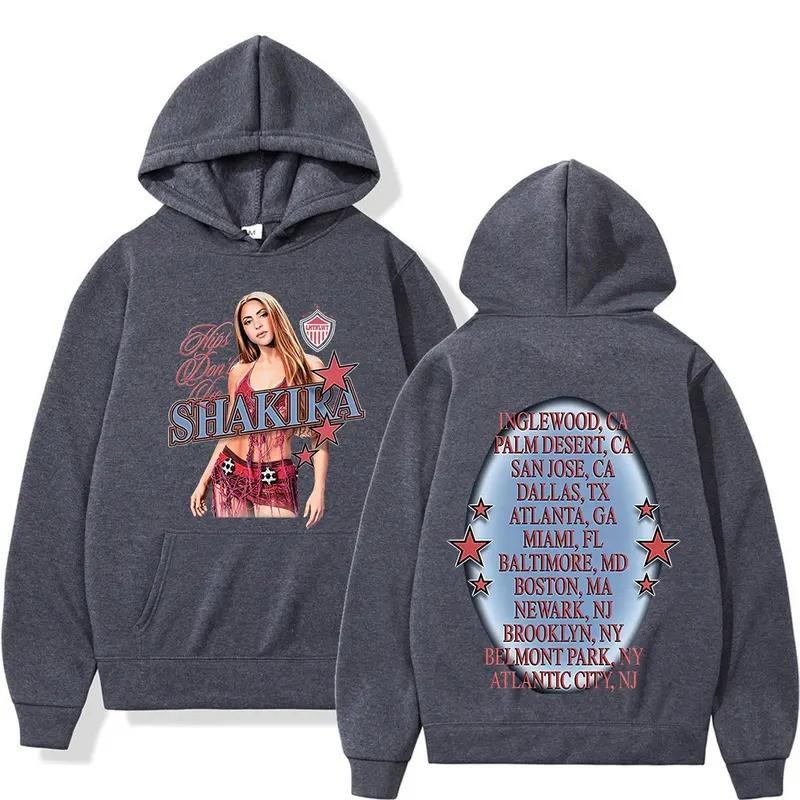 Shakira Las Mujeres Ya No Lloran 2026 World Tour Hoodie Men - Graphic Print Cotton Blend Pullover Sweatshirt