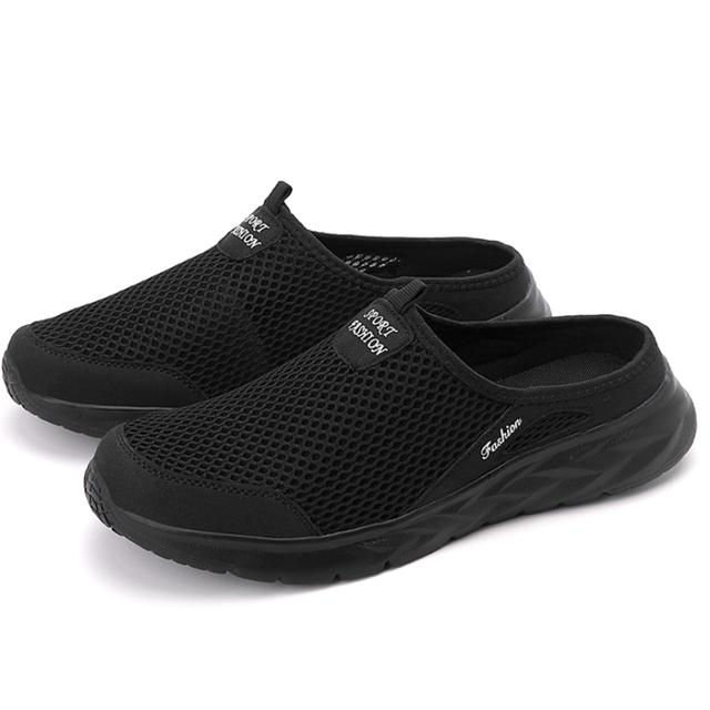 

Сетчатые туфли, дышащие уличные сандалии, удобные пары, прогулочная обувь, горячая распродажа, мужские полутапочки, высокое качество, новый дизайн 45