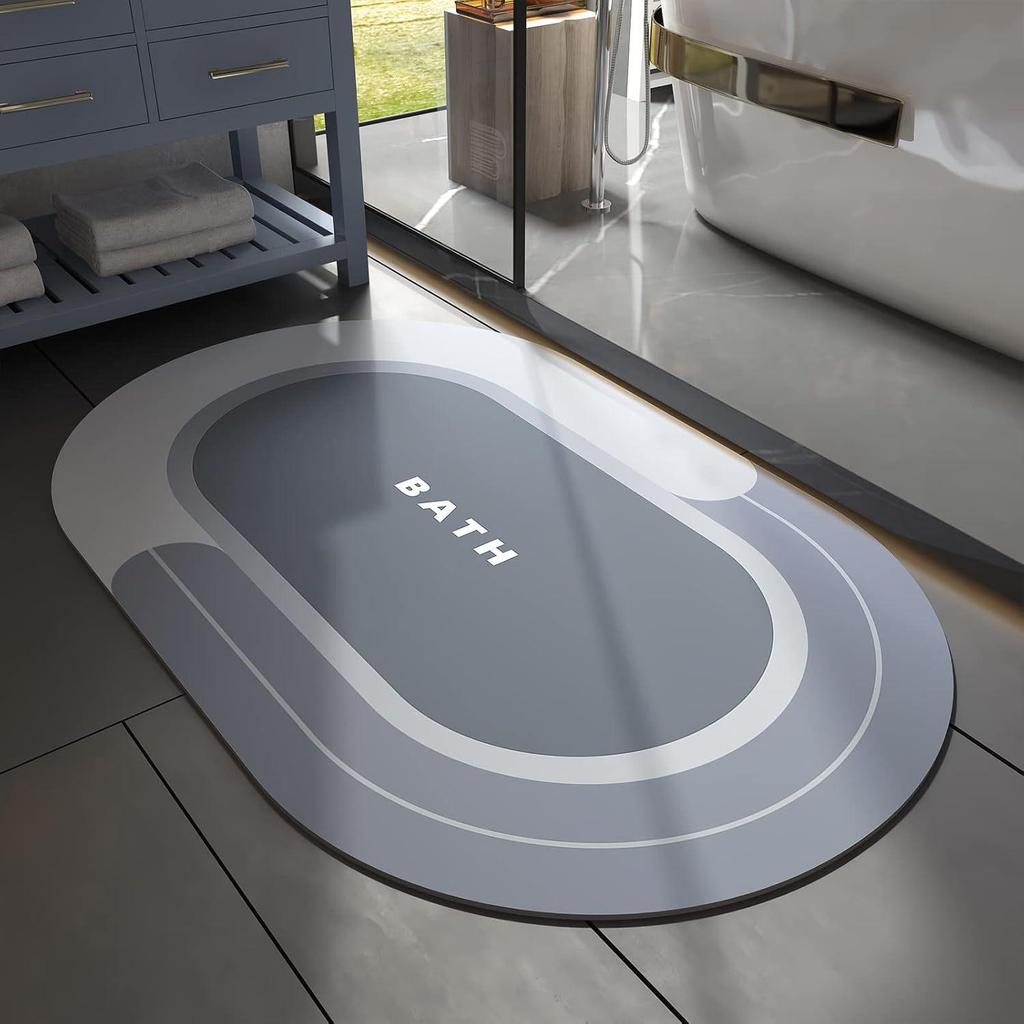 Nordic Style Diatom Mud Non-Slip, Stain-Resistant, Easy-to-Clean Bathroom Foot Mat
