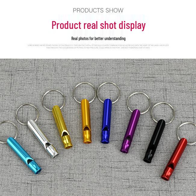 Outdoor Aluminum Survival & Training Whistle: First Aid, Referee, Firefighting, Lifesaving Tool