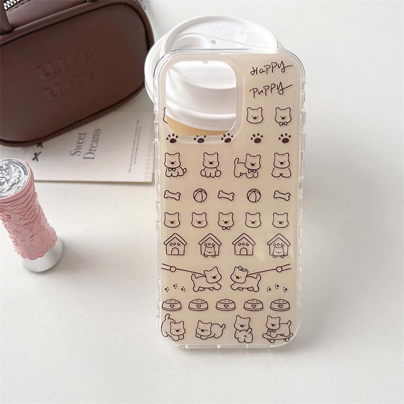 

Cute Cartoon Phone Case for 16ProMax, Apple 15ProMax, 14Pro, and new 17ProMax - Double Layer Protection 16