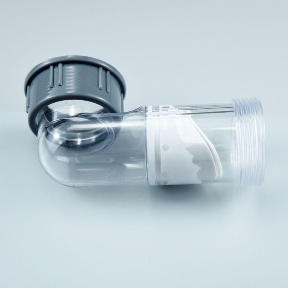 1pc 45mm Kitchen Transparent Deodorizing Elbow Check Valve Lateral Side Drain Pipe Wash Basin Drainage Sink Drain Hose