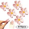 5/10pcs Cherry Blossom Magnetic Bag Clips 3D Flower Food Seal Clips Reusable Grip Stick Potato Chip for Snack Bags Kitchen Home