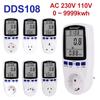 Digital Wattmeter AC 230V 110V Power Meter Electricy Consumption Energy Meter EU/US/UK Plug Power Electricity Analyzer Monitor