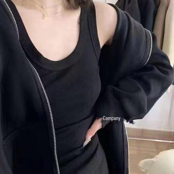 

Plus Size Women s Slimming Ribbed Tank Top - Spring/Summer Underarm Coverage Undershirt XL [Weight 105-115 jin]