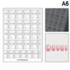 Hollow Out Nail Art Stickers French Stripe Rhombus Pattern Manicure Template Stamp DIY Nail Decoration