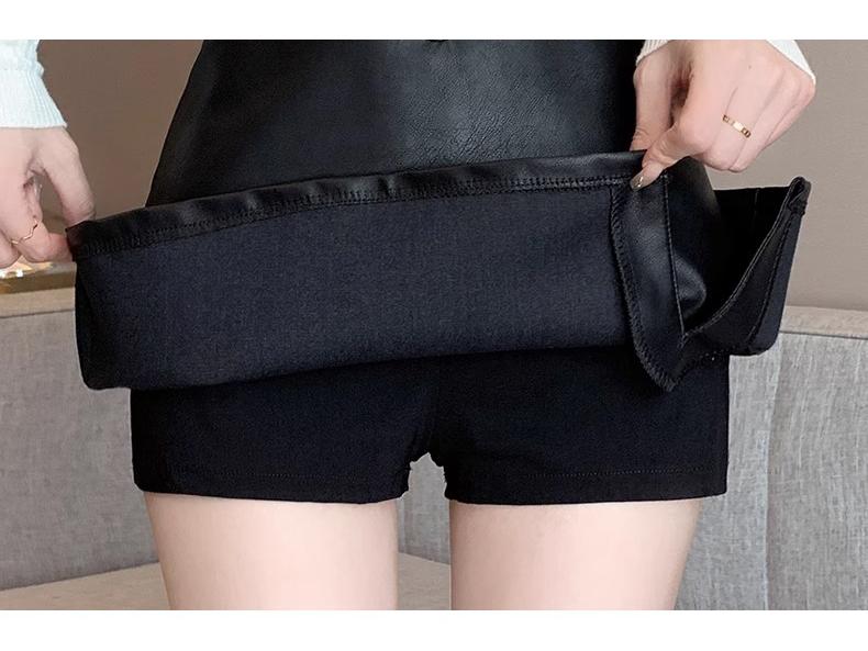 Women's Black PU Leather A-Line Midi Skirt with Slit - High Waist, Sexy Bodycon for Autumn