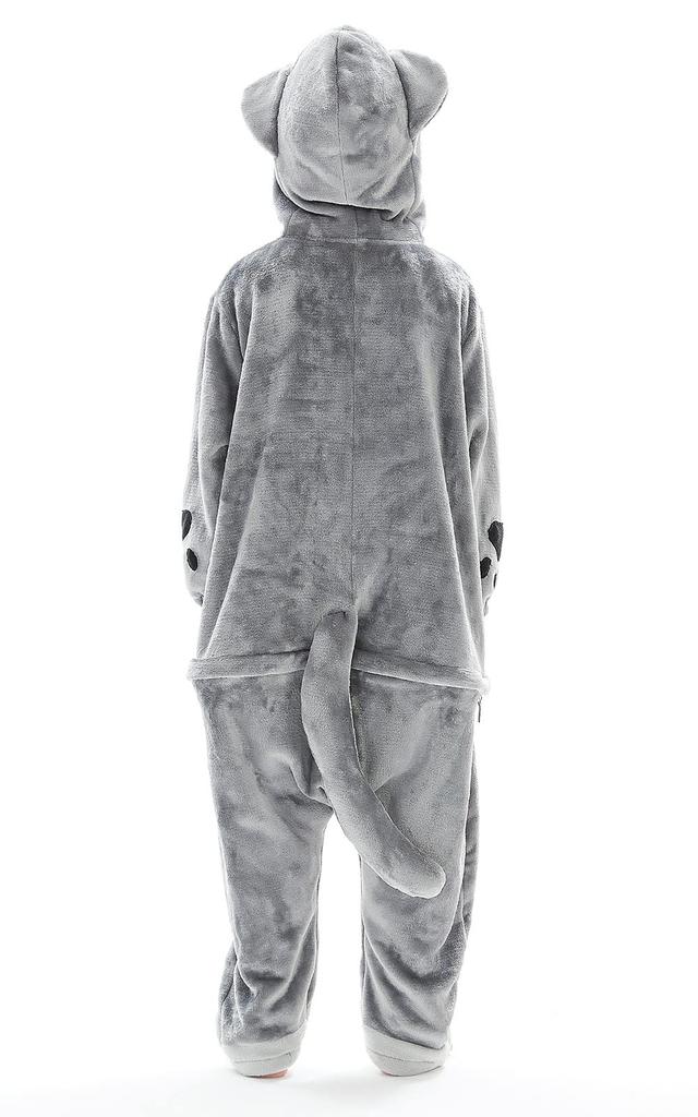 OLAOLA Cat Kigurumi Pajamas for Animal Winter Pajamas for Indoor Cute Size M Kids, Costume, Furry, Warm, Use, Flannel, Unisex,