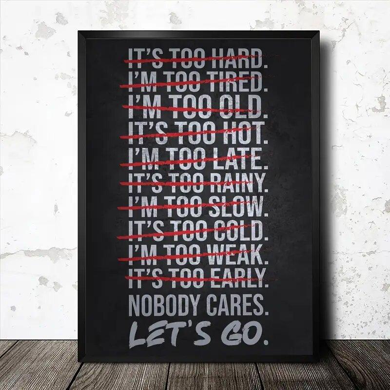 

Gym Inspirational Poster Printed Polyester Painting Wall Home Decoration Suitable Office Perfect Gift Curtains Made Of Window Treatment W100*H70(CM)-Rod Pocket&1PCS