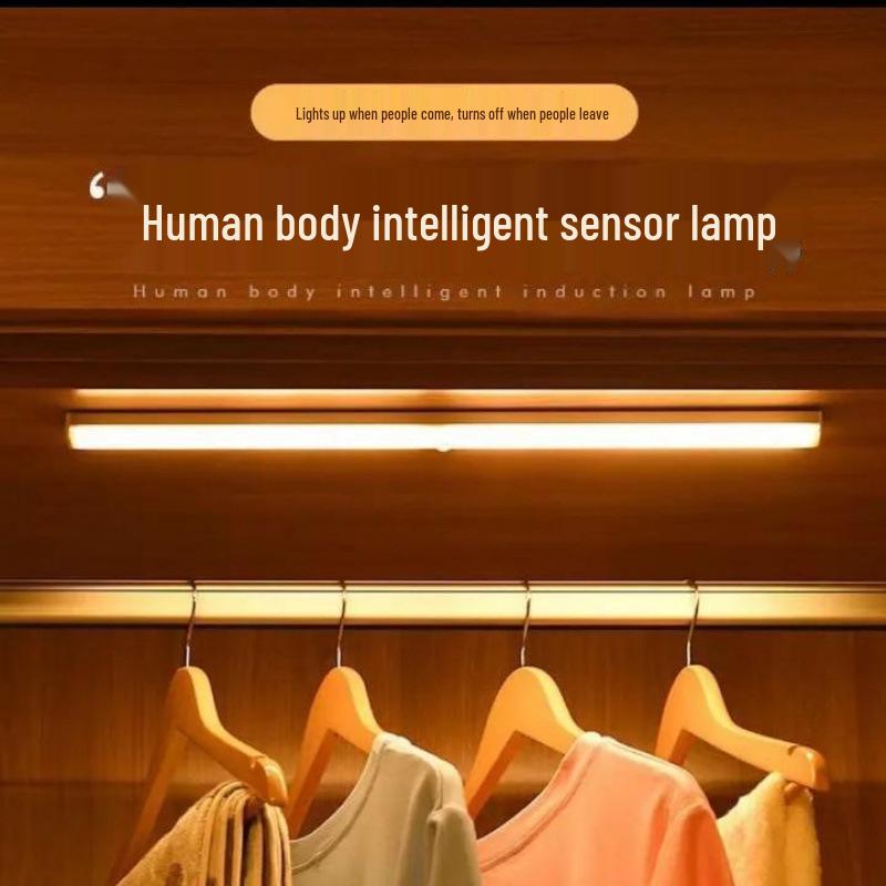 Osvětlení skříně LED snímače pohybu: USB dobíjecí, Magnetický, do skříně, na víno a boty