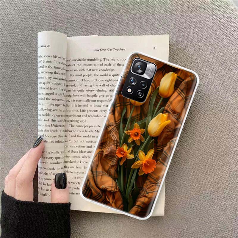 Tulips are Already in Full Bloom Phone Case For Redmi Note 13 12 Pro Plus 14 15 Pro 5G 11 11T 11E 11S 10 Pro 10S 9 9S Cover Cell
