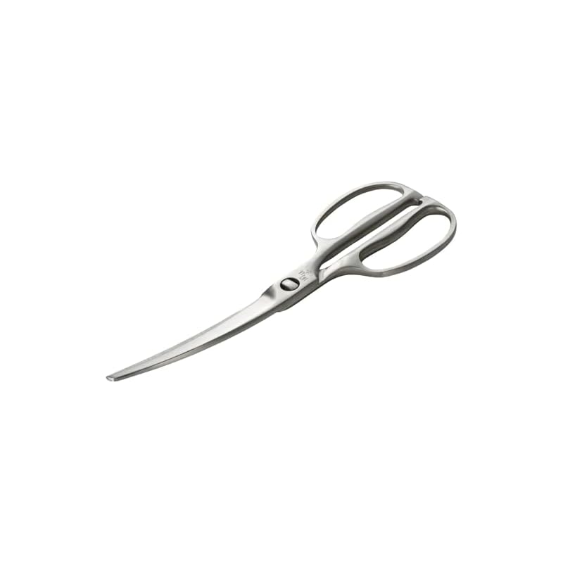 Seki Magoroku Forged Stainless Steel Curved Kitchen Scissors DH3346