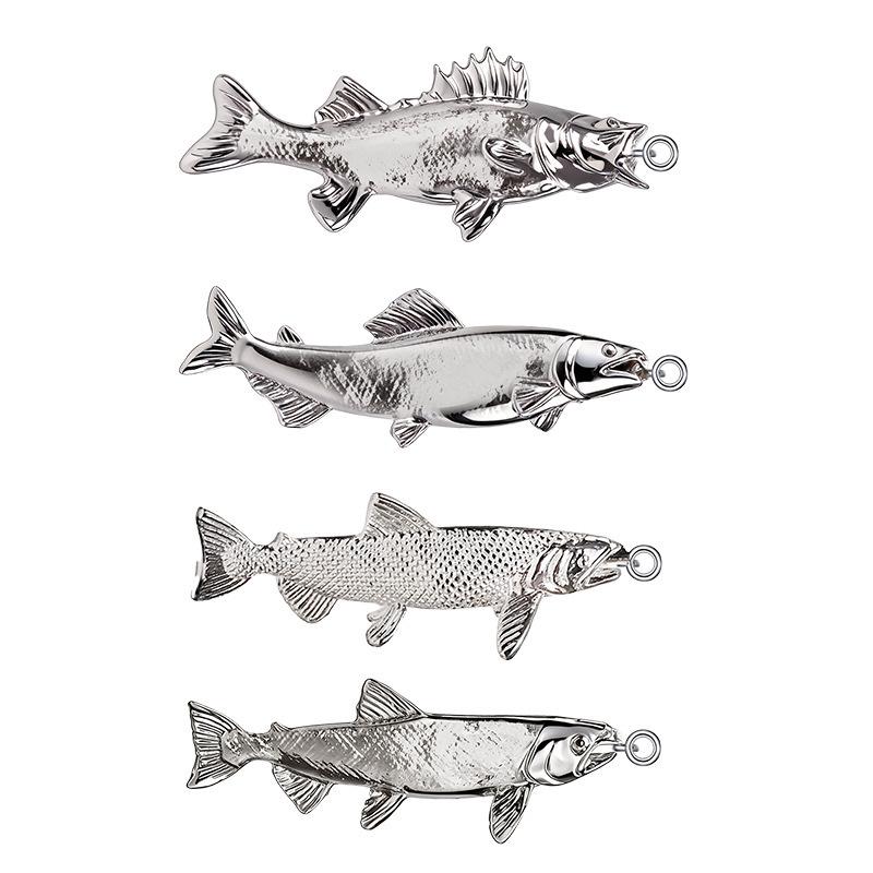 Men's Mini Fishing Reel Necklace Pendant - Hip-Hop Valentine's Gift for Him