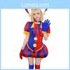 Het Geweldige Digitale Circus Pomni Cosplay Kostuum Met Polyester Stof Voor Anime Conventie Evenementen