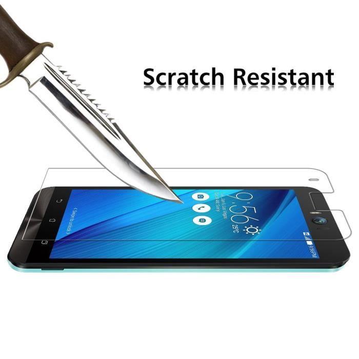 Verre Trempe Asus Zenfone SELFIE ZD551KL - [Pack 2] Film Vitre Protection Ecran Ultra Resistant [Phonillico®]