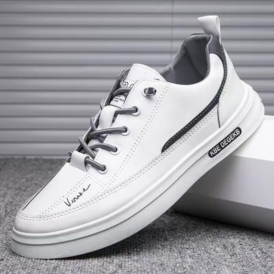 Men's Shoes New Autumn Casual Versatile White Shoes Trendy Board Shoes Student Fashion Sports Korean Version Soft Sole Trendy