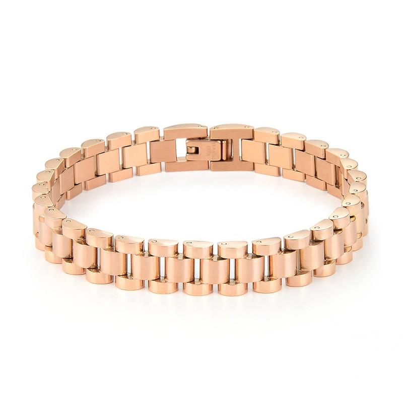 Stainless Steel Bracelet Women Electroplated Multi-ColorOL Style Adjustable U-Shaped Chain Link Jewelry