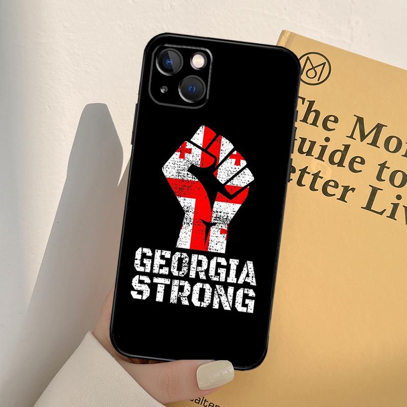 

Georgia Flag Phone Case For iPhone 17 16 14 13 12 11 15 Pro Max mini XR 16e 15 16 Plus 17 Air Full Cover iPhone 13 Pro