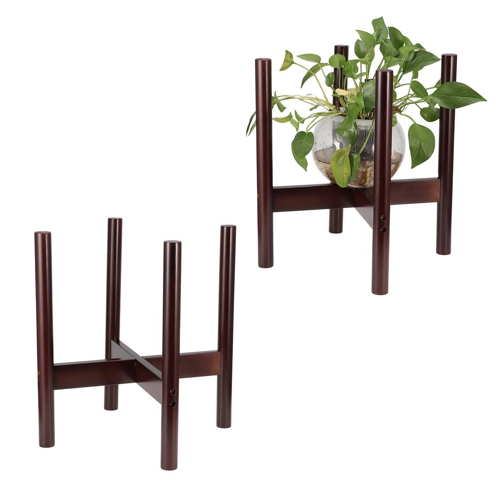 Bamboo Plant Stand Flower Pot Holder Potted Stand Indoor Display Rack Room DecorM