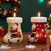 Holiday Stocking Silicone Mould Adorable Santa Claus Candle Mold Christmas Gift Mold Easy To Demold For Scented Ornament Making