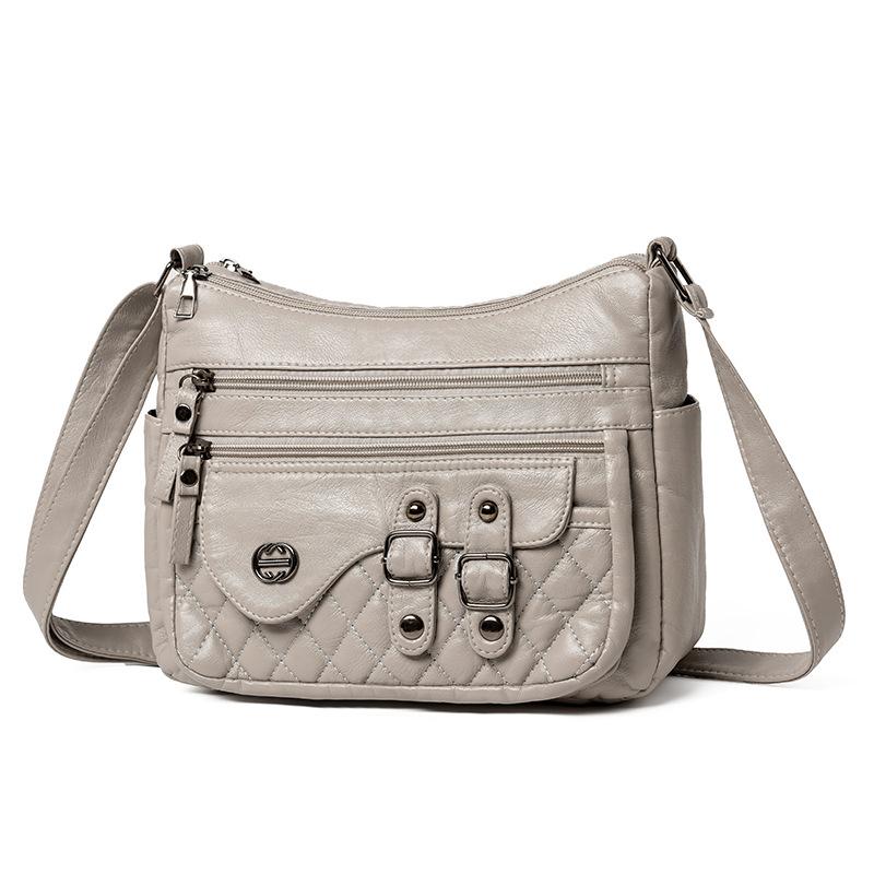 Damen neuer Trend Muttertasche lässige Hand Mode Tasche Schulter Umhängetasche kleine quadratische Tasche