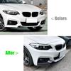 Front Bumper Lip Splitter For BMW 2 Series F22 F23 M235i M240i 220i 228i 230i M-Sport 2014-2021 Front Spoiler Body Kits