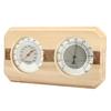 Thermometure Humidity Meter Bath & Sauna Sauna Thermometer Wooden Indoor/Outdoor Hygrometer Steam Wood Sauna Room
