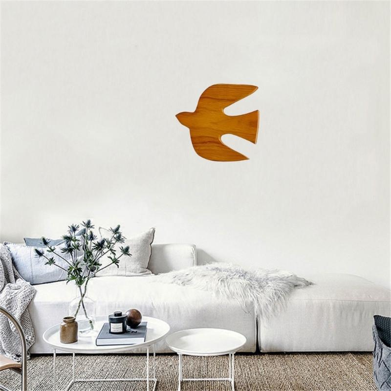 Handcrafted Wood Swallow Wall Hanging Plaque Bird Sculpture Ornament For Living Room Bedroom And Office Decoration Gift