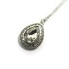Les Trésors De Lily [N3085] - Silver White 'Sissi' Designer Necklace