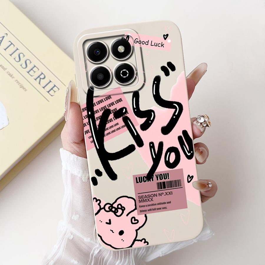For Honor X6a Case WDY-LX1 Capa Cute Cartoon Soft Silicone Cover For HonorX6a X 6B X6 b Shell Matte Len Proective Phone Fundas