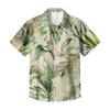 Men's Casual Loose Fit Hawaiian Print Short Sleeve Shirt Lightweight Button Down Summer Beach Shirt for Outdoor Activities