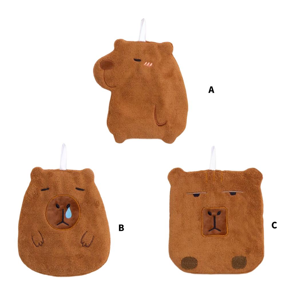 Liebliches Tiermuster Kinderhandtuch Weich Saugfähig Polyester Ideal für Heim- und Autoreinigung