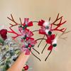 Elf Antlers Headband Santa Claus Christmas Elf Headband Christmas Headband  Party
