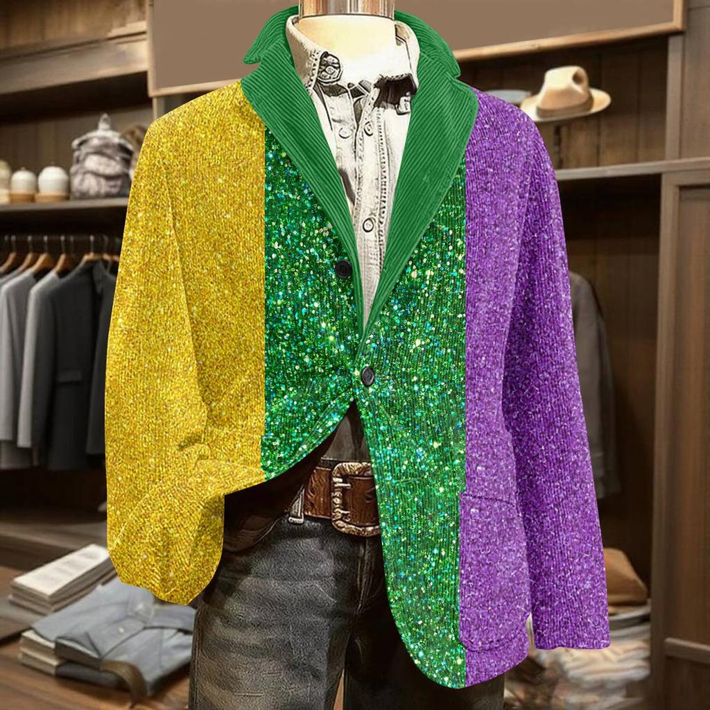 Herren Druck Kord Warm Taschen Anzugjacke Cardigan Herren Freizeitanzug