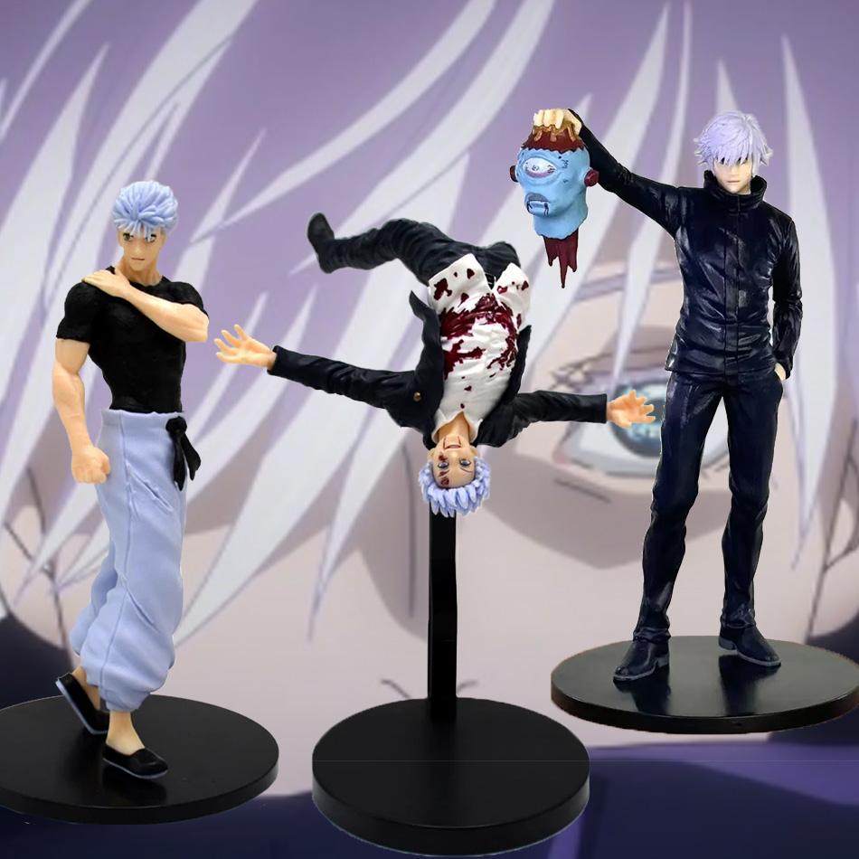 Figurka Anime Jujutsu Kaisen Gojo Fushiguro Megumi Model Lalki Zabawka Prezent Kolekcjonerska w Pudełku PVC