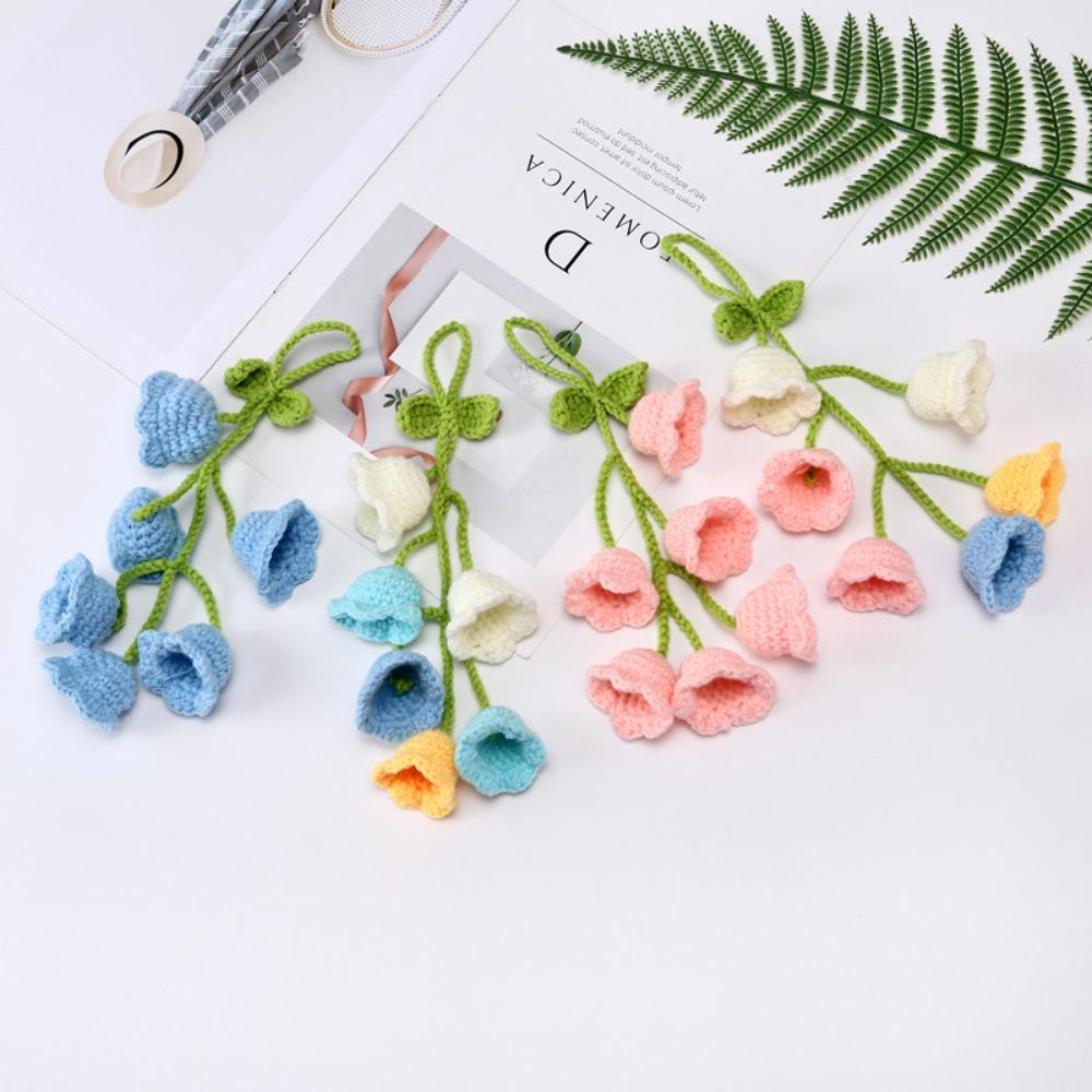 

Bellflower Backpack Pendant 6 Flowers Car Hanging Decoration Cute Rearview Mirror Ornaments белый