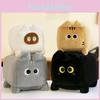 Plush Cat Square Toy Stuffed Animal Doll Cartoon Bedroom Decoration Kids Gift
