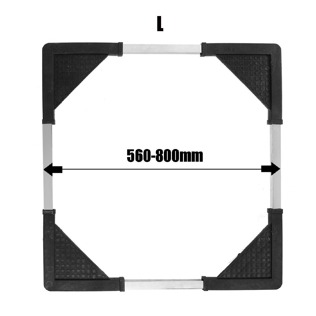 Adjustable Washing Machine Fridge Base Laundry Pedestal Raised Stand With Wheels Durable Convenient Install Fast Moving