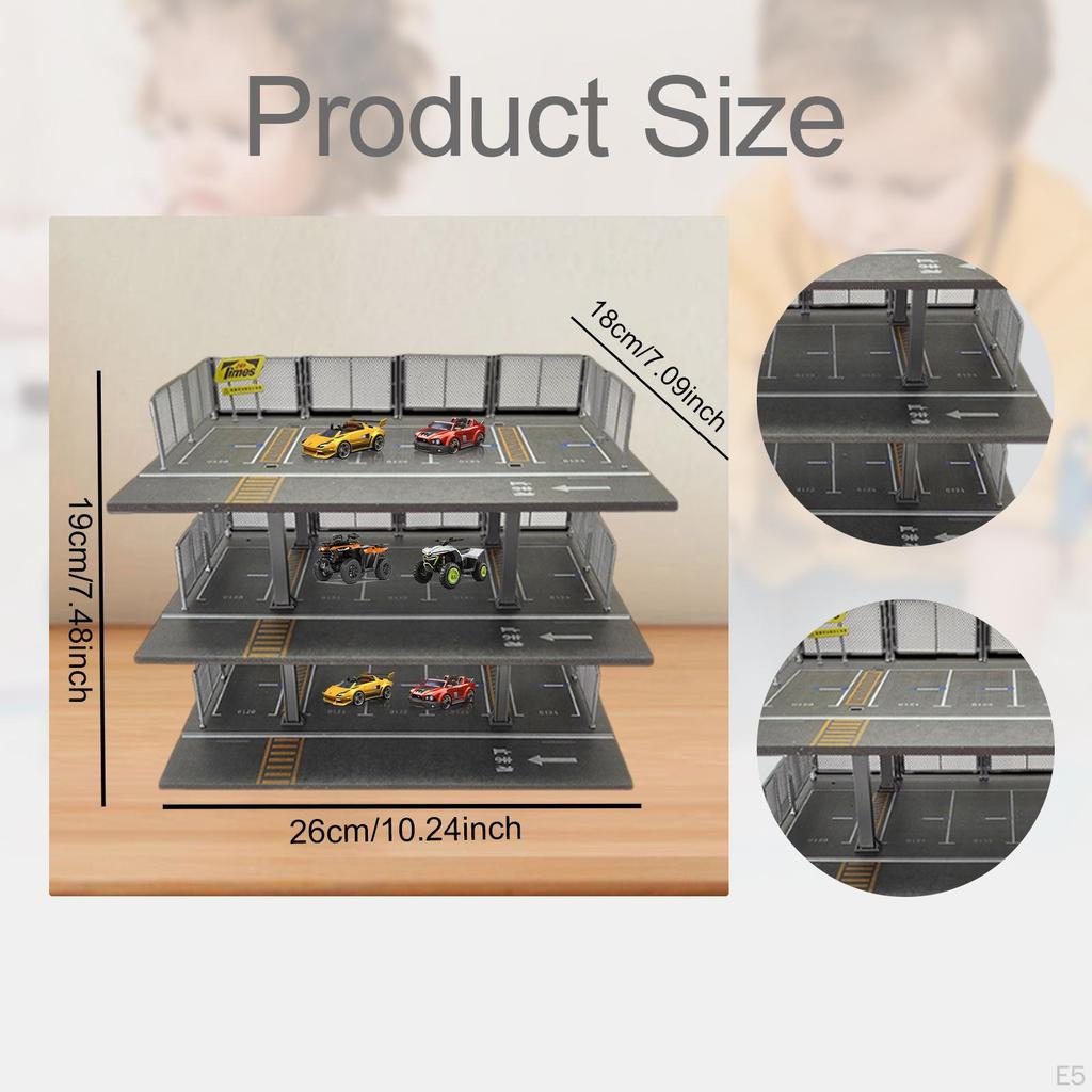 1/64 DIEACAST MODEL CAR ORGANIZER GARAGE DIORAMA DISPLAY DECOR TOPS TOP for Gifts Figures