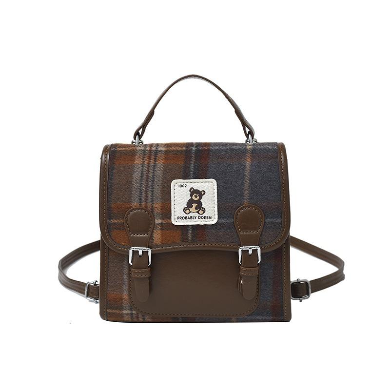 Autumn and winter niche backpack women's new commuter retro versatile backpack mini schoolbag
