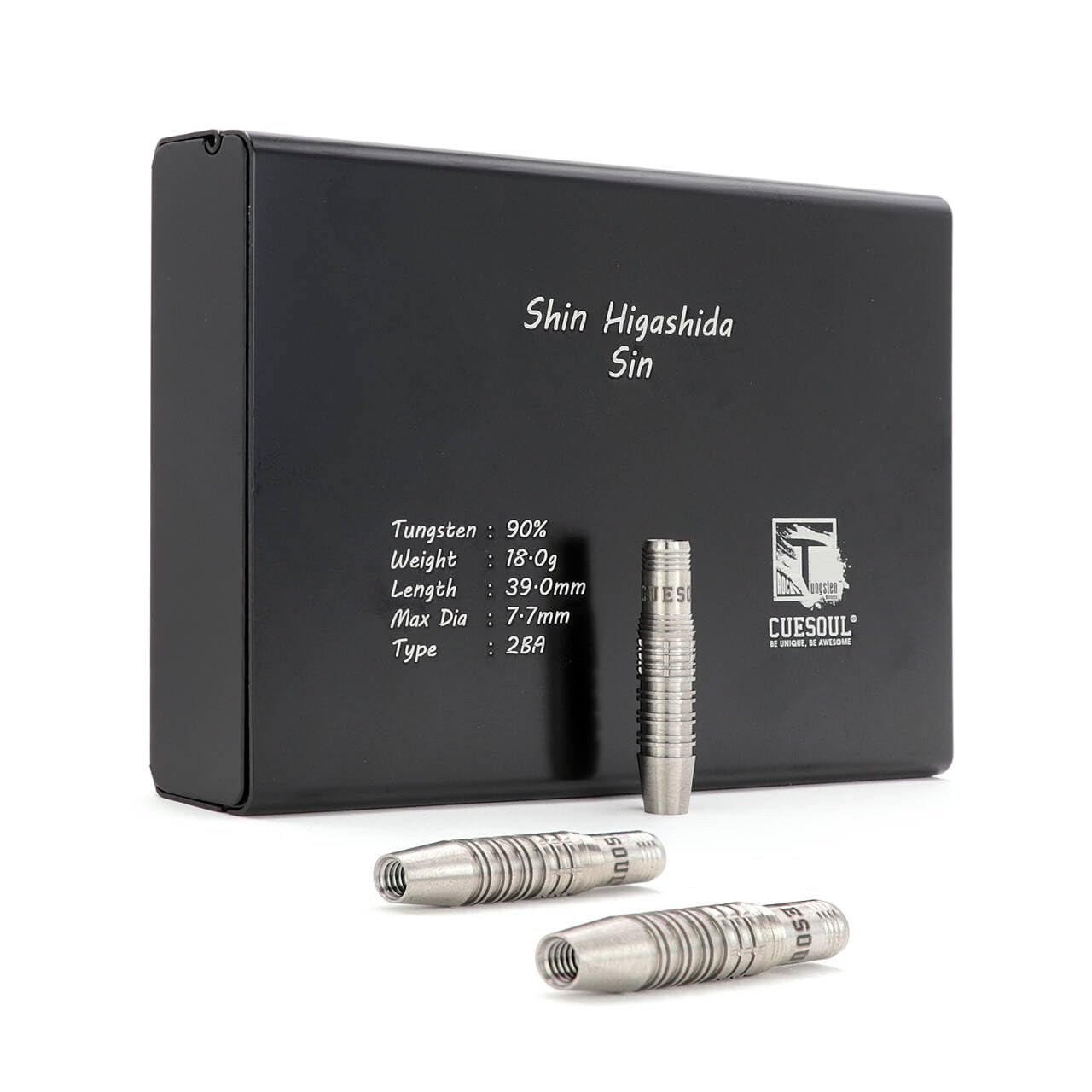 

CUESOUL Higashida Shin Pro Model Tungsten Soft Tip Darts Set Sin 90% (3-Piece Set) (CSDP-BS115)