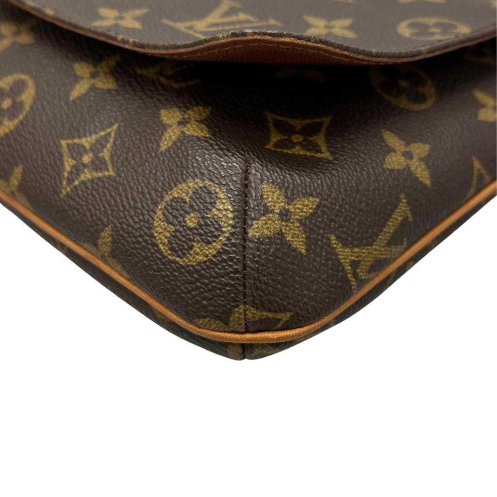 LOUIS VUITTON Mudget Salsa M51258 Shoulder Bag Brown Women used
