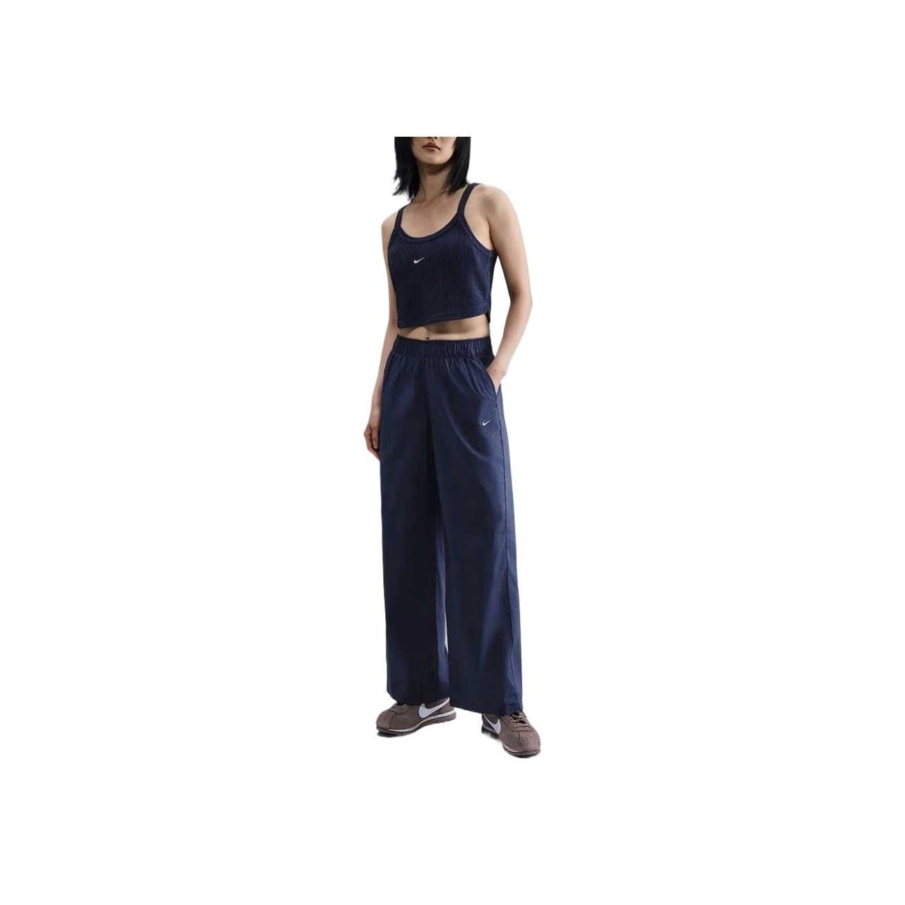 Nike Sportswear Chill Poplin Простые Классические Модные Универсальные Однотонные Повседневные Брюки Женские низ HV2410-410 S